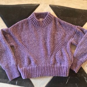 Pink Republic Lilac Ribbed Crew Neck Sweater